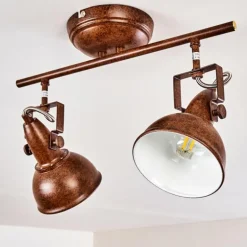 Plafonnier Tina Rouille, 2 lumières