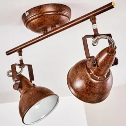Plafonnier Tina Rouille, 2 lumières