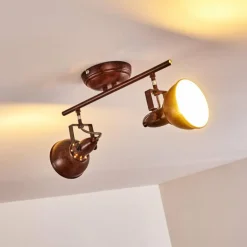 Plafonnier Tina Rouille, 2 lumières