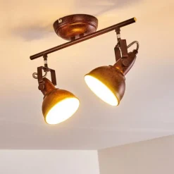 Plafonnier Tina Rouille, 2 lumières
