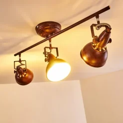 Plafonnier Tina Rouille, 3 lumières