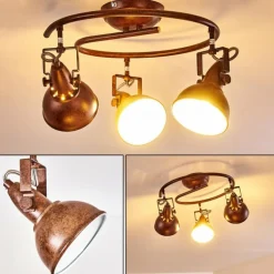 Plafonnier Tina Rouille, 3 lumières