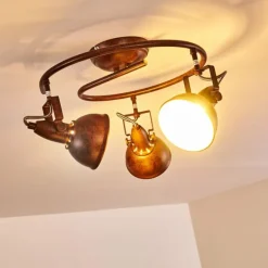 Plafonnier Tina Rouille, 3 lumières