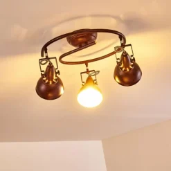 Plafonnier Tina Rouille, 3 lumières