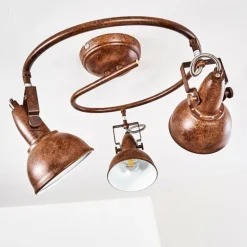 Plafonnier Tina Rouille, 3 lumières