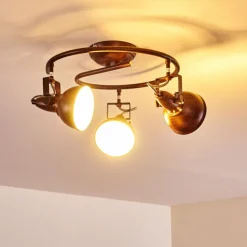 Plafonnier Tina Rouille, 3 lumières