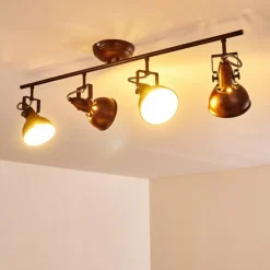 Plafonnier Tina Rouille, 4 lumières