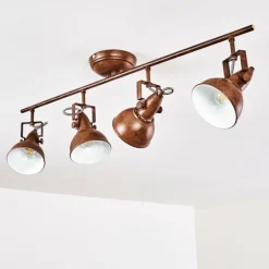 Plafonnier Tina Rouille, 4 lumières