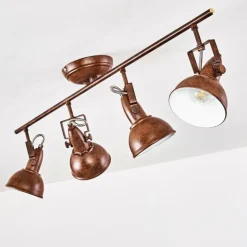 Plafonnier Tina Rouille, 4 lumières