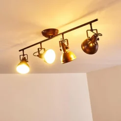 Plafonnier Tina Rouille, 4 lumières