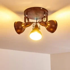 Plafonnier Tina Rouille, 3 lumières