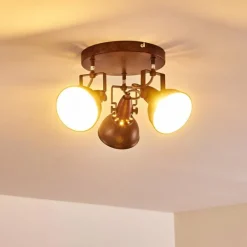 Plafonnier Tina Rouille, 3 lumières