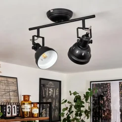 Plafonnier Tita Noir, 2 lumières