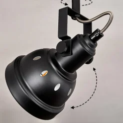 Plafonnier Tita Noir, 2 lumières