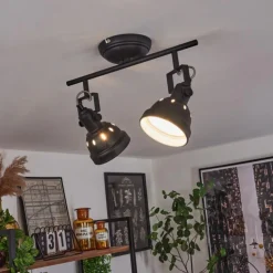 Plafonnier Tita Noir, 2 lumières