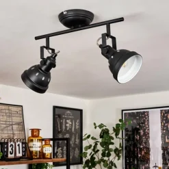 Plafonnier Tita Noir, 2 lumières