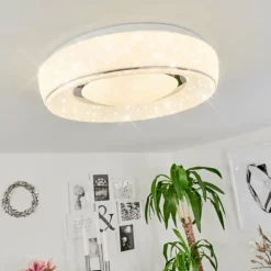 Plafonnier Tobosy LED Blanc, 1 lumière, Télécommandes