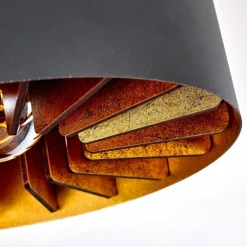 Plafonnier Togo Laiton, Noir, 1 lumière