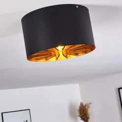 Plafonnier Togo Laiton, Noir, 1 lumière