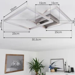 Plafonnier Torres LED Blanc, 2 lumières