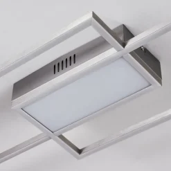 Plafonnier Torresella LED Nickel mat, 2 lumières, Télécommandes