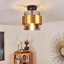 Plafonnier Traak Noir, 1 lumière