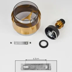 Plafonnier Traak Noir, 1 lumière