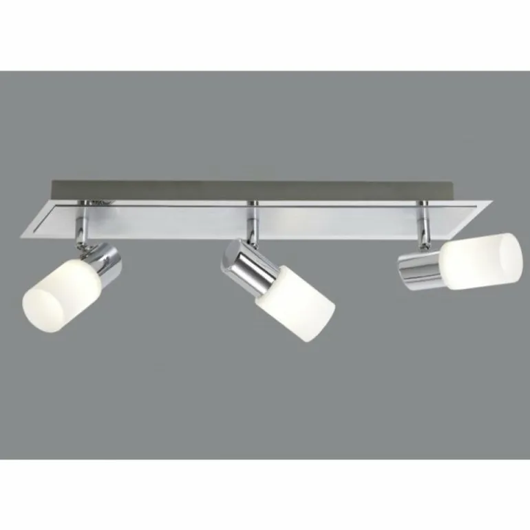 Plafonnier Trio 8214 LED Chrome, 3 lumières