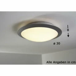 Plafonnier Trio 6265 LED Titane, Blanc, 1 lumière