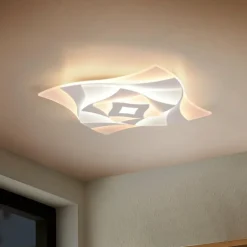 Plafonnier Trio AKITA LED Blanc, 1 lumière, Télécommandes