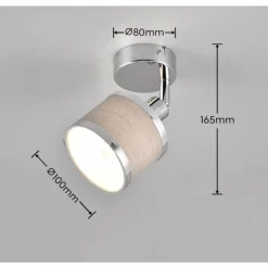 Plafonnier Trio AROSA Chrome, 1 lumière