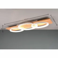 Plafonnier Trio Barca LED Écru, Blanc, 1 lumière