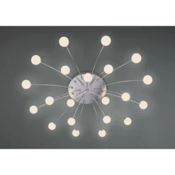 Plafonnier Trio Bullet LED Nickel mat, 21 lumières