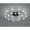 Plafonnier Trio Bullet LED Noir, 21 lumières
