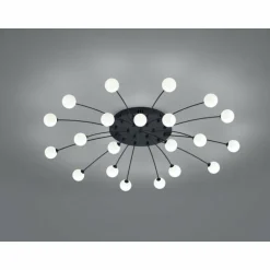 Plafonnier Trio Bullet LED Noir, 21 lumières