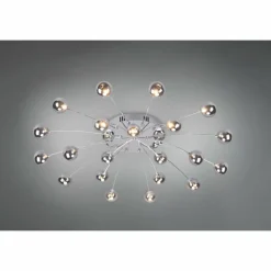 Plafonnier Trio Bullet LED Chrome, 21 lumières