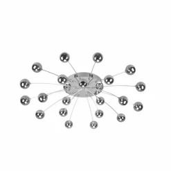 Plafonnier Trio Bullet LED Chrome, 21 lumières