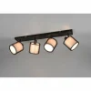 Plafonnier Trio Burton Noir, 4 lumières