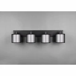 Plafonnier Trio Burton Noir, 4 lumières