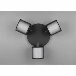 Plafonnier Trio Burton Noir, 3 lumières