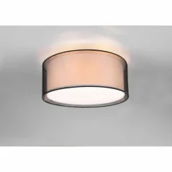 Plafonnier Trio Burton Noir, 3 lumières