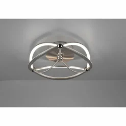 Plafonnier Trio Charivari LED Nickel mat, 1 lumière