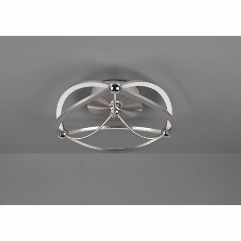 Plafonnier Trio Charivari LED Nickel mat, 1 lumière