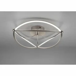 Plafonnier Trio Charivari LED Nickel mat, 1 lumière