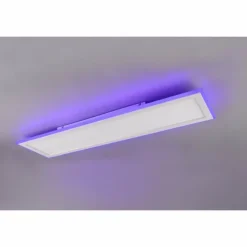 Plafonnier Trio Columbia LED Blanc, 1 lumière, Télécommandes, Changeur de couleurs