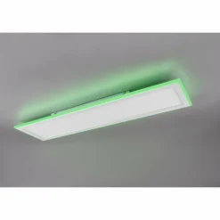 Plafonnier Trio Columbia LED Blanc, 1 lumière, Télécommandes, Changeur de couleurs