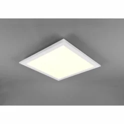Plafonnier Trio Columbia LED Blanc, 1 lumière, Télécommandes, Changeur de couleurs