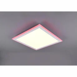 Plafonnier Trio Columbia LED Blanc, 1 lumière, Télécommandes, Changeur de couleurs