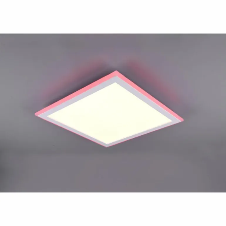 Plafonnier Trio Columbia LED Blanc, 1 lumière, Télécommandes, Changeur de couleurs