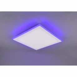 Plafonnier Trio Columbia LED Blanc, 1 lumière, Télécommandes, Changeur de couleurs